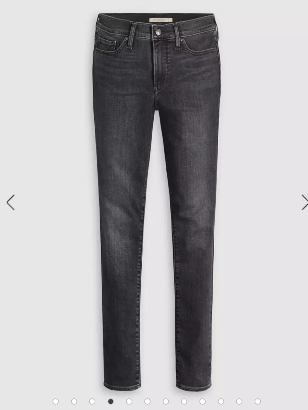 Levis Classic Mid-rise Skinny Size 12 Dark Grey Jeans
